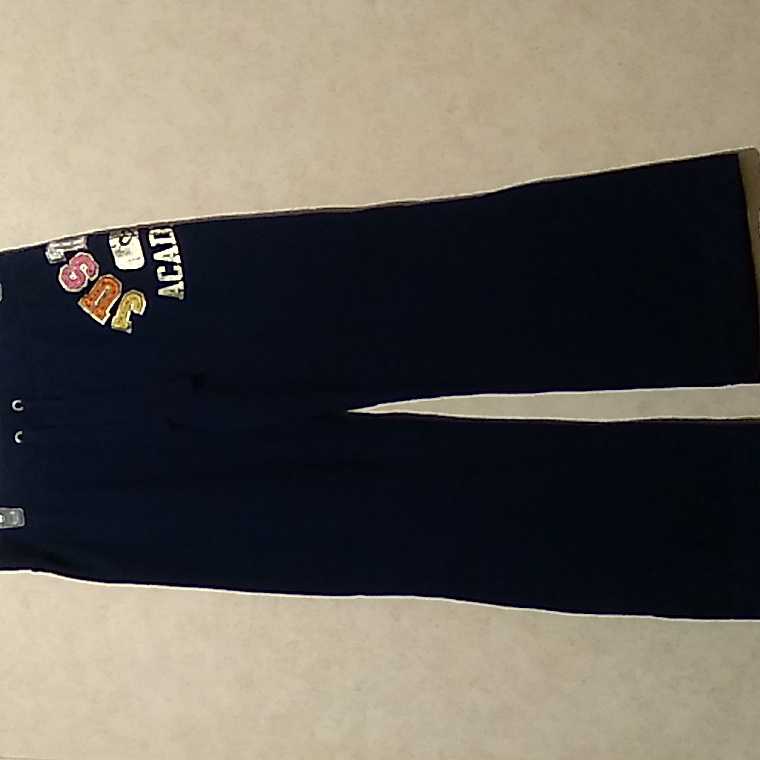 Justice Academy Straight Leg Navy Blue Sweatpants Size 16
